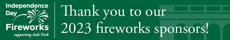 Thank you to our 2023 fireworks sponsors!
