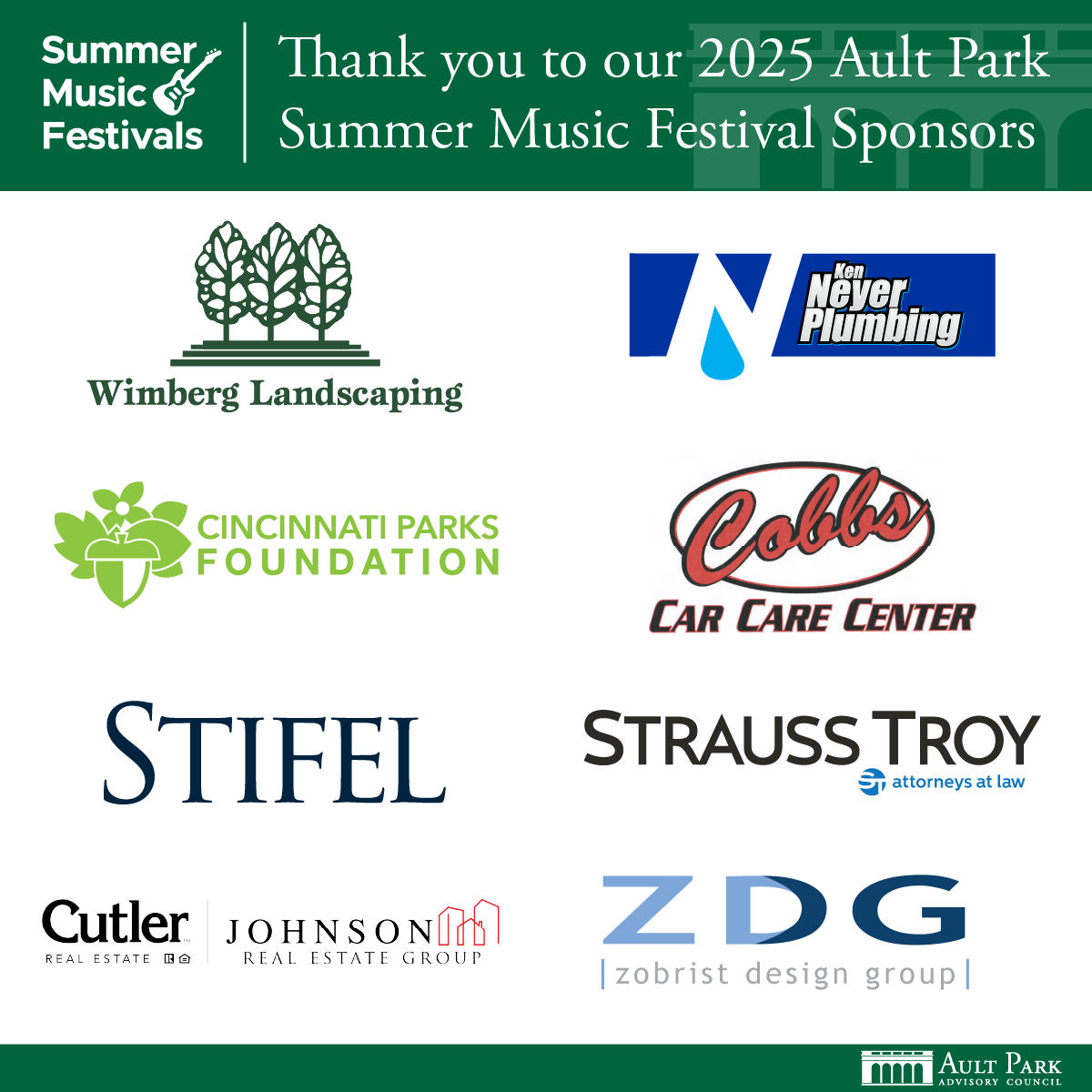 Our Summer Music Festival Sponsors