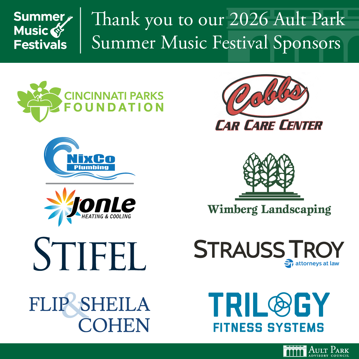 Our Summer Music Festival Sponsors